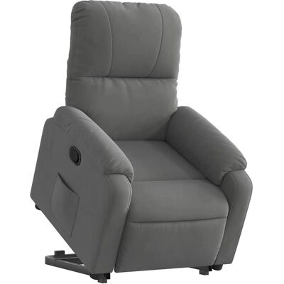 Vidaxl Fauteuil releveur - Microfibre Gris Foncé - Élévateur électrique - Publicité Vidaxl Fauteuil releveur - Microfibre Gris Foncé - Élévateur électrique - Publicité