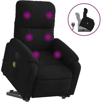 vidaXL Fauteuil inclinable de massage - Microfibre, Noir - Confortable & Réglable - Publicité vidaXL Fauteuil inclinable de massage - Microfibre, Noir - Confortable & Réglable - Publicité