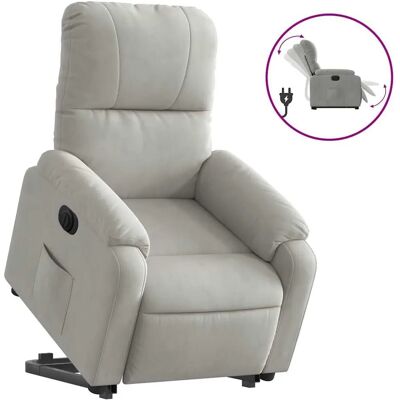 VidaXL Modèle 613291 Fauteuil en microfibre gris clair - Fauteuil d'accent - Publicité VidaXL Modèle 613291 Fauteuil en microfibre gris clair - Fauteuil d'accent - Publicité