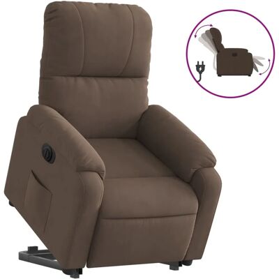 Fauteuil de Massage Électrique VidaXL - Microfibre Marron - Fauteuil Accent - Publicité Fauteuil de Massage Électrique VidaXL - Microfibre Marron - Fauteuil Accent - Publicité