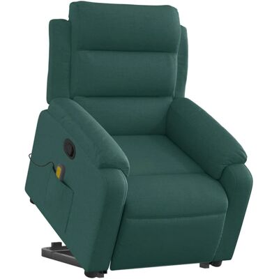 Fauteuil de Massage Électrique VidaXL Vert Sombre - Relaxation Assise - Publicité Fauteuil de Massage Électrique VidaXL Vert Sombre - Relaxation Assise - Publicité