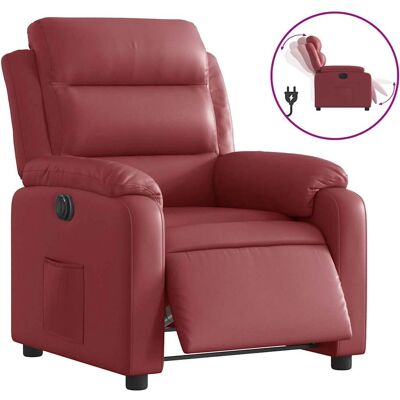 Vidaxl Fauteuil électrique en cuir synthétique rouge tinto - Relaxation électrique - Publicité Vidaxl Fauteuil électrique en cuir synthétique rouge tinto - Relaxation électrique - Publicité