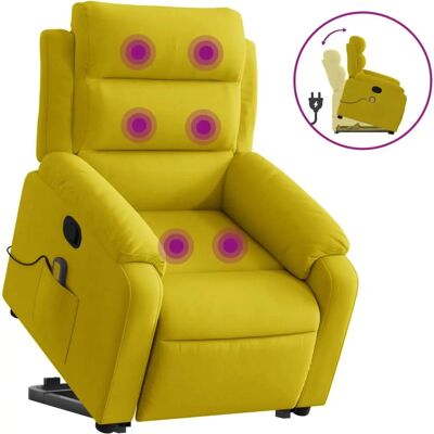 VidaXL Sessel - Samtbeige - Verstellbar & Massage VidaXL Sessel - Samtbeige - Verstellbar & Massage