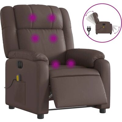 vidaXL Fauteuil de massage électrique - Réglable, Simili Cuir - Relaxation - Publicité vidaXL Fauteuil de massage électrique - Réglable, Simili Cuir - Relaxation - Publicité