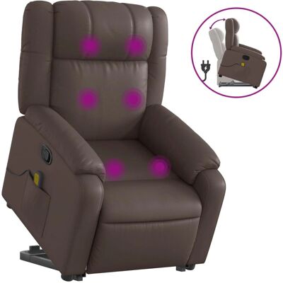 VidaXL Fauteuil de Massage avec Aide à la Debout - Marron, Modèle: 3205159 - Fauteuil de Massage - Publicité VidaXL Fauteuil de Massage avec Aide à la Debout - Marron, Modèle: 3205159 - Fauteuil de Massage - Publicité