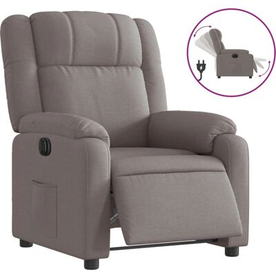 VidaXL Accentstol - Taupe Stof - Elektrisk Recliner VidaXL Accentstol - Taupe Stof - Elektrisk Recliner