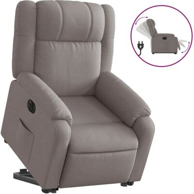 vidaXL Elektrisk recliner - Taupe - Op til 110kg vidaXL Elektrisk recliner - Taupe - Op til 110kg