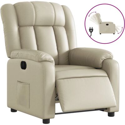 Chaise d'Accent VidaXL - Fauteuil électrique Crème - Publicité Chaise d'Accent VidaXL - Fauteuil électrique Crème - Publicité