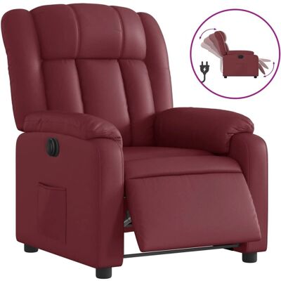 Fauteuil Relax Électrique VidaXL - Rouge, Similicuir - Fauteuil Recliner - Publicité Fauteuil Relax Électrique VidaXL - Rouge, Similicuir - Fauteuil Recliner - Publicité