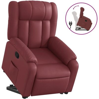 vidaXL Relaxsessel Mit Aufstehhilfe - Weinrot - Bequemer Sessel vidaXL Relaxsessel Mit Aufstehhilfe - Weinrot - Bequemer Sessel