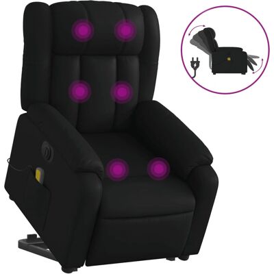 Fauteuil de massage électrique vidaXL noir - Repose-pieds et relaxation - Publicité Fauteuil de massage électrique vidaXL noir - Repose-pieds et relaxation - Publicité