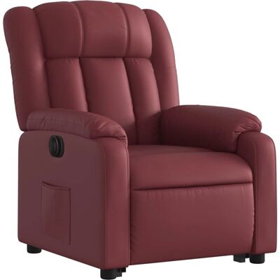 vidaXL Fauteuil inclinable électrique - Vin rouge Cuir synth�tique, 78x92x98cm - Publicité vidaXL Fauteuil inclinable électrique - Vin rouge Cuir synth�tique, 78x92x98cm - Publicité