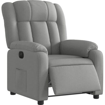 vidaXL Fauteuil inclinable électrique gris clair - Fauteuil relax - Publicité vidaXL Fauteuil inclinable électrique gris clair - Fauteuil relax - Publicité