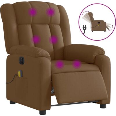 Chaise VidaXL - Marron, Électrique, Reclinable, 78x92x98cm - Publicité Chaise VidaXL - Marron, Électrique, Reclinable, 78x92x98cm - Publicité