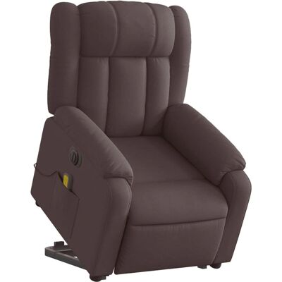 fauteuil massant électrique inclinable vidaXL - Marron foncé - Publicité fauteuil massant électrique inclinable vidaXL - Marron foncé - Publicité