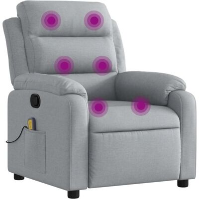 vidaXL - 3206140 - Lys gråt stof - Massagesæde vidaXL - 3206140 - Lys gråt stof - Massagesæde