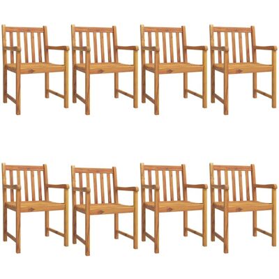 vidaXL Outdoor Chair - Acacia Wood - Stackable - Garden Furniture vidaXL Outdoor Chair - Acacia Wood - Stackable - Garden Furniture