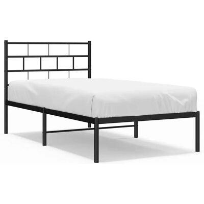vidaXL 355653 Bettgestell - Schwarz - 100x190 cm - Bettgestell vidaXL 355653 Bettgestell - Schwarz - 100x190 cm - Bettgestell
