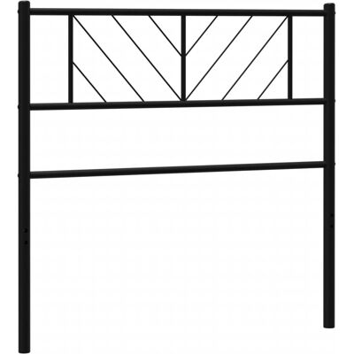 vidaXL Metallipääty musta 75 cm - Sängynpääty vidaXL Metallipääty musta 75 cm - Sängynpääty
