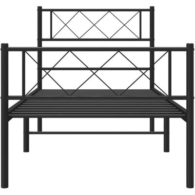vidaXL metallisänkykehys 90x190 cm - Musta - Sänky vidaXL metallisänkykehys 90x190 cm - Musta - Sänky