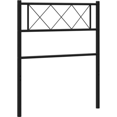vidaXL Schwarzes Metall-Kopfteil - Bettkopf 100 cm - Schlafzimmerzubehör vidaXL Schwarzes Metall-Kopfteil - Bettkopf 100 cm - Schlafzimmerzubehör