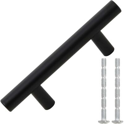 vidaXL Möbelgriffe 10 St. Schwarz 64 mm Edelstahl - Möbelgriffe vidaXL Möbelgriffe 10 St. Schwarz 64 mm Edelstahl - Möbelgriffe