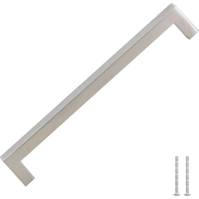 vidaXL Möbelgriffe 5 Stück Silber 192 mm Edelstahl - Möbelgriffe vidaXL Möbelgriffe 5 Stück Silber 192 mm Edelstahl - Möbelgriffe