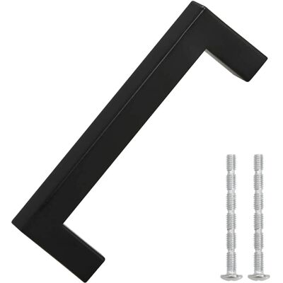 vidaXL Cabinet Handles Door Handles Furniture Drawer Pull - Cabinet Handles 10 Pcs Black 96 mm Stainless Steel vidaXL Cabinet Handles Door Handles Furniture Drawer Pull - Cabinet Handles 10 Pcs Black 96 mm Stainless Steel