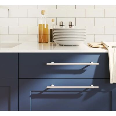 vidaXL Schrankgriffe 5 Stück Silber 224 mm Edelstahl - Schrankgriffe vidaXL Schrankgriffe 5 Stück Silber 224 mm Edelstahl - Schrankgriffe