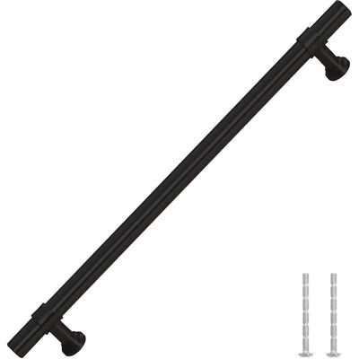 vidaXL Möbelgriffe 5 Stk. Schwarz 192 mm Edelstahl - Möbelgriffe vidaXL Möbelgriffe 5 Stk. Schwarz 192 mm Edelstahl - Möbelgriffe