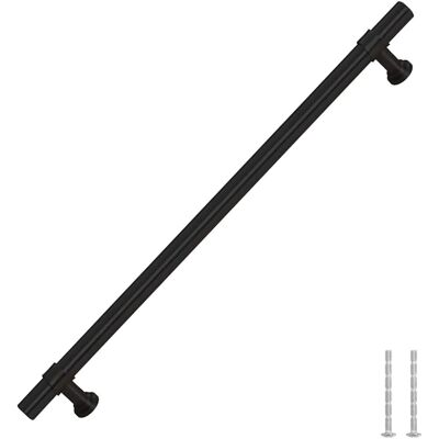 vidaXL Möbelgriffe 5 Stück Schwarz 224 mm Edelstahl - Möbelgriffe vidaXL Möbelgriffe 5 Stück Schwarz 224 mm Edelstahl - Möbelgriffe