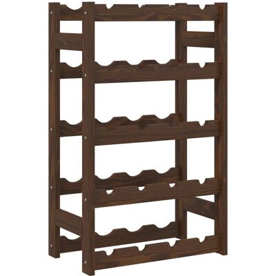 vidaXL Holz Braun 20 Flaschen Weinregal - Weinregal vidaXL Holz Braun 20 Flaschen Weinregal - Weinregal