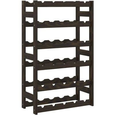 vidaXL 30-Flaschen Weinregal aus Schwarzem Kiefernholz vidaXL 30-Flaschen Weinregal aus Schwarzem Kiefernholz