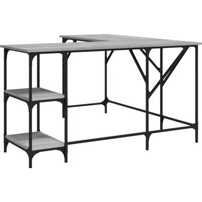 vidaXL 837590 grijze Sonoma bureau - Bureau vidaXL 837590 grijze Sonoma bureau - Bureau