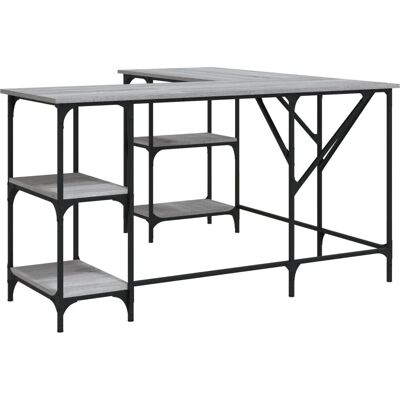 vidaXL 837595 Grauer Sonoma L-förmiger Schreibtisch - Schreibtisch vidaXL 837595 Grauer Sonoma L-förmiger Schreibtisch - Schreibtisch