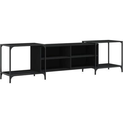 vidaXL Schwarzer 153x37x50 cm Holzwerkstoff TV Schrank - TV Tisch vidaXL Schwarzer 153x37x50 cm Holzwerkstoff TV Schrank - TV Tisch