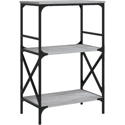 vidaXL 837620 Graues Sonoma Wohnzimmerschrank - Bücherregal vidaXL 837620 Graues Sonoma Wohnzimmerschrank - Bücherregal
