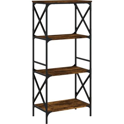 vidaXL 837624 Räuchereiche Bücherregal 5-stufig - Wohnzimmeraufbewahrung vidaXL 837624 Räuchereiche Bücherregal 5-stufig - Wohnzimmeraufbewahrung