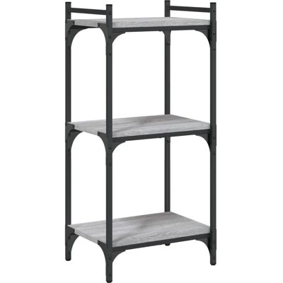 vidaXL 837630 Grijze Sonoma 3-laags Boekenkast - Boekenkast vidaXL 837630 Grijze Sonoma 3-laags Boekenkast - Boekenkast
