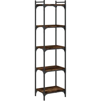 vidaXL 837639 Räuchereiche 5-stöckiges Bücherregal - Bücherregal vidaXL 837639 Räuchereiche 5-stöckiges Bücherregal - Bücherregal