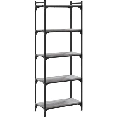 vidaXL Boekenkast 5 Laags Grey Sonoma 60x30x154 cm - Boekenkast vidaXL Boekenkast 5 Laags Grey Sonoma 60x30x154 cm - Boekenkast