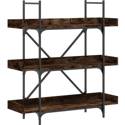 vidaXL 837689 Räuchereiche 3-Stufen Bücherregal - Bücherregal vidaXL 837689 Räuchereiche 3-Stufen Bücherregal - Bücherregal
