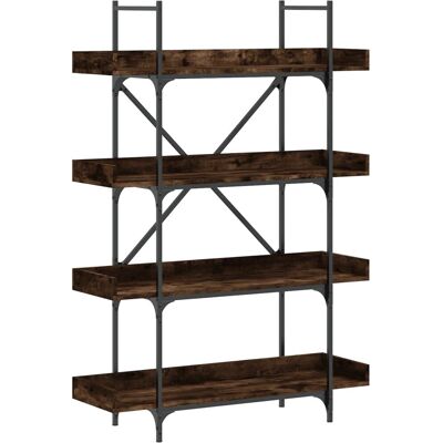 vidaXL 837694 Räuchereiche 4-stöckiges Bücherregal - Bücherregal vidaXL 837694 Räuchereiche 4-stöckiges Bücherregal - Bücherregal
