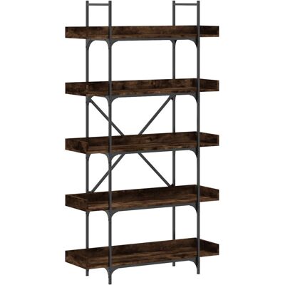 vidaXL 837699 Räuchereiche 5-stöckiges Bücherregal - Bücherregal vidaXL 837699 Räuchereiche 5-stöckiges Bücherregal - Bücherregal