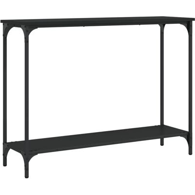 vidaXL Musta konsolipöytä 101x30,5x75 cm Käsityöpuu - Konsolipöytä vidaXL Musta konsolipöytä 101x30,5x75 cm Käsityöpuu - Konsolipöytä
