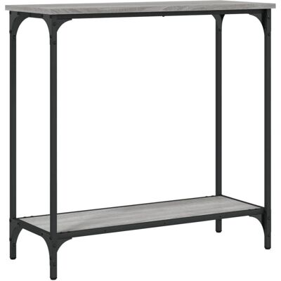 Mesa consola vidaXL Sonoma gris 75x30,5x75 cm Madera ingenieril - Mesa de café/Extremo Mesa consola vidaXL Sonoma gris 75x30,5x75 cm Madera ingenieril - Mesa de café/Extremo