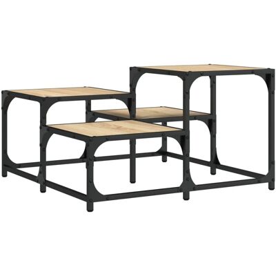 vidaXL Sonoma Eiken Salontafel 68x68x40 cm - Salontafel vidaXL Sonoma Eiken Salontafel 68x68x40 cm - Salontafel