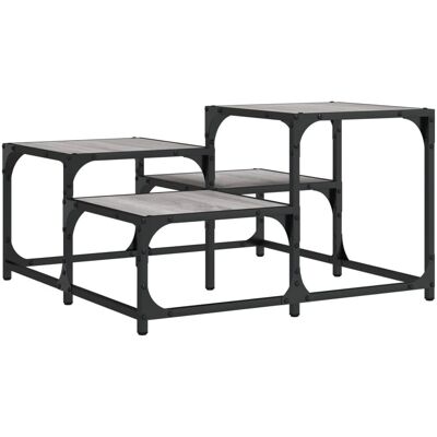 vidaXL Table basse Grey Sonoma - 68x68x40 cm - Bois - Décor Moderne - Publicité vidaXL Table basse Grey Sonoma - 68x68x40 cm - Bois - Décor Moderne - Publicité