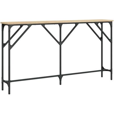 vidaXL Konsoletisch Sonoma Eichen 140x23x75 cm Spanplatte - Konsole vidaXL Konsoletisch Sonoma Eichen 140x23x75 cm Spanplatte - Konsole