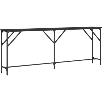vidaXL Console Tafel 200x29x75 cm Spaanplaat - Zwart vidaXL Console Tafel 200x29x75 cm Spaanplaat - Zwart